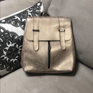 Gold Metallic Purse/Backpack Style